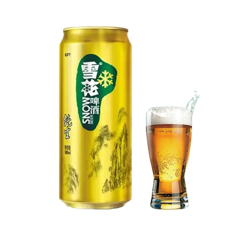 雪花 纯生8&deg;P啤酒 500ml/听